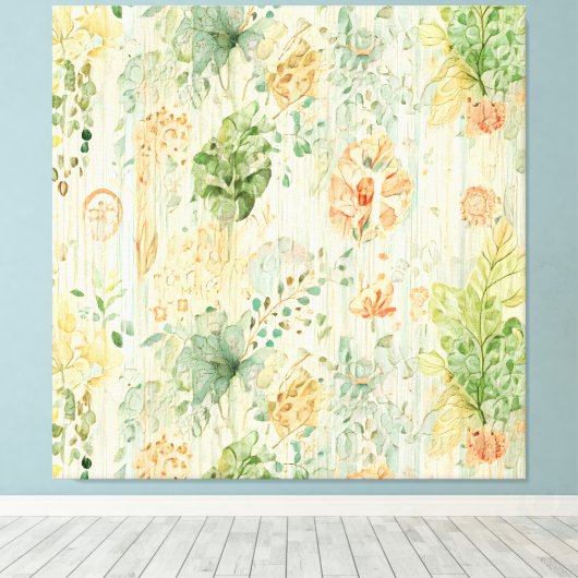 Soft Botanical Dream Leinwanddruck (Insitu (Holzboden))