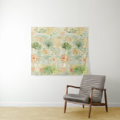 Soft Botanical Dream Wandteppich (Beispiel (Horizontal))