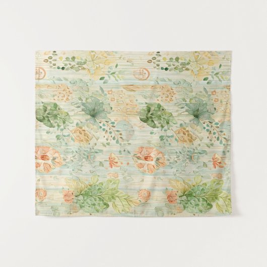 Soft Botanical Dream Wandteppich (Vorderseite (Horizontal))