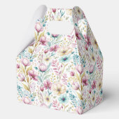 Soft Botanical Easter Flower Design Geschenkschachtel (Rückseite)