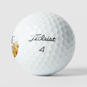 Soft Botanical Meadow Monogram – Golfer Gift Golfball (Logo)
