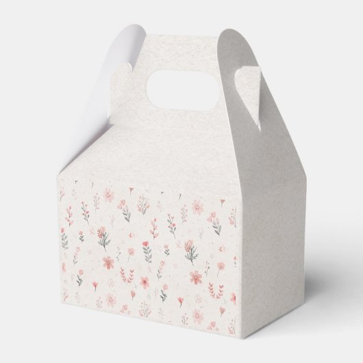 Soft Botanical Pattern Favor Box Geschenkschachtel (Vorderseite)