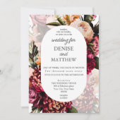 Soft Botanical Wedding Einladung (Vorderseite)