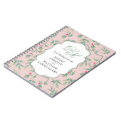 Soft Botanical Wedding Notizblock (Linke Seite)