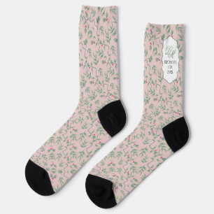 Soft Botanical Wedding Socken
