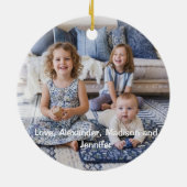 Soft Botanical Wildflowers – Grandma Keepsake Keramik Ornament (Hinten)