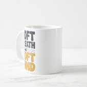 Soft Breath Soft Mind Dandelion Yoga Inspiration A Kaffeetasse (Vorderseite Links)