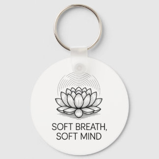 Soft Breath Soft Mind Dandelion Yoga Inspiration A Schlüsselanhänger