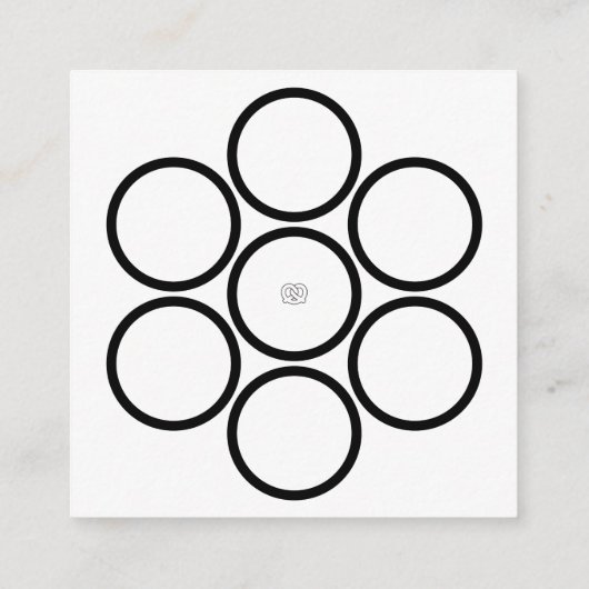 Soft Bretzel Square Treuekarte (Rückseite)