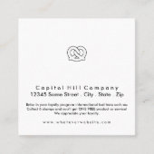 Soft Bretzel Square Treuekarte (Vorderseite)