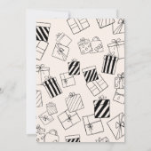 Soft Brown Leaf Birthday Invitation Einladung (Rückseite)