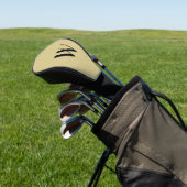 Soft Brushed Gold Golf Headcover (In SItu)