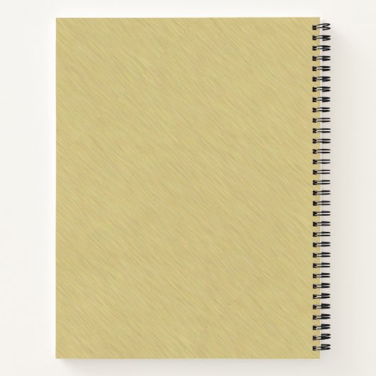 Soft Brushed Gold Notizbuch (Rückseite)