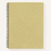 Soft Brushed Gold Notizbuch (Vorderseite)