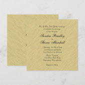 Soft Brushed Gold Wedding Einladung (Vorne/Hinten)