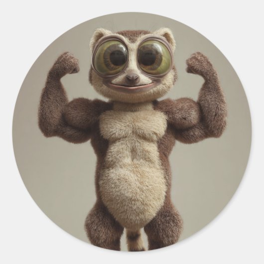 Soft but Strong Sticker – Minimalist Aesthetic (Vorderseite)