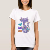 Soft but Wild – Mandala Cat Boho Design  T-Shirt (Vorderseite)