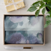 Soft Cabbage-Rose in Lavendel und Blues 1 Seidenpapier (Geschenk)