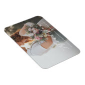 Soft Calligraphy Wedding Vielen Dank Foto Magnet (Rechte Seite)