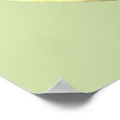 Soft Celadon Green Yin Yang Poster (Ecke)