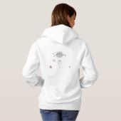 Soft Chaos- Minimal Front&Artistic Back Hoodie (Schwarz voll)