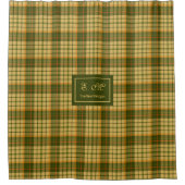 Soft Checkered Vorhang Individuelle Name Fall Keep (Vorderseite)