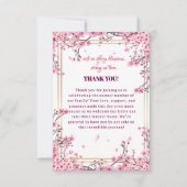 Soft Cherry Blossom Sakura Baby Dusche Dankeskarte (Vorderseite)