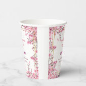 Soft Cherry Blossom Sakura Baby Dusche Pappbecher (Rechts)