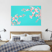  Soft Cherry Blossom Watercolors Leinwanddruck (Insitu (Schlafzimmer))