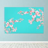  Soft Cherry Blossom Watercolors Leinwanddruck (Insitu (Holzboden))