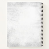 Soft Chic Blush Pink Peony Leafy Botanical Floral Notizblock (Rückseite)