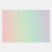 Soft Chic Pastel Ombre Gradient Geschenkpapier Set (Vorderseite 3)