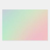 Soft Chic Pastel Ombre Gradient Geschenkpapier Set (Vorderseite 2)