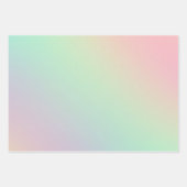 Soft Chic Pastel Ombre Gradient Geschenkpapier Set (Vorderseite)