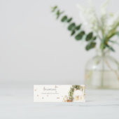 Soft Christmas Tree House Snow Earring Stud Holder Mini Visitenkarte (Stehend Vorderseite)
