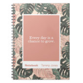 Soft Clay Monstera Block Quote Classic Notebook Notizblock (Vorderseite)