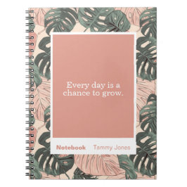 Soft Clay Monstera Block Quote Classic Notebook Notizblock