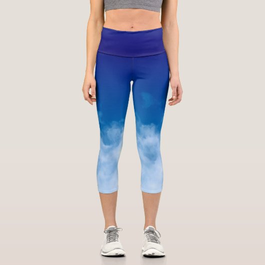 Soft Cloud Deep Sky Capri Leggings (Vorderseite)