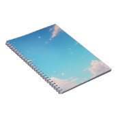 Soft Cloud Notebook, Pastel Sky Journal, Blue Sky  Notizblock (Rechte Seite)