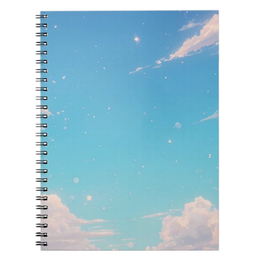 Soft Cloud Notebook, Pastel Sky Journal, Blue Sky  Notizblock (Vorderseite)