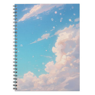 Soft Cloud Notizbuch, Pastell Himmel Journal, Blau Notizblock