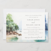 Soft Coastal Thailand Seascape Probe Dinner Einladung (Vorderseite)