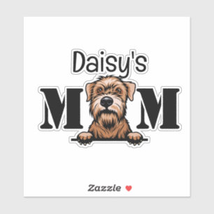 Soft Coat Wheaten Terrier Mama Personalisiert Aufkleber