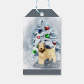 Soft Coat Wheaten Terrier Weihnachten Geschenkanhänger (Rückseite)