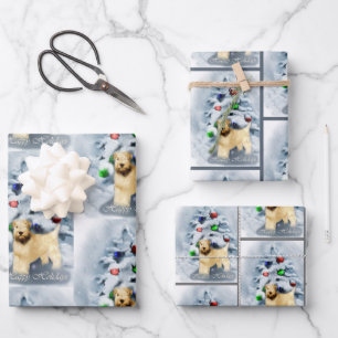 Soft Coat Wheaten Terrier Weihnachten Geschenkpapier Set
