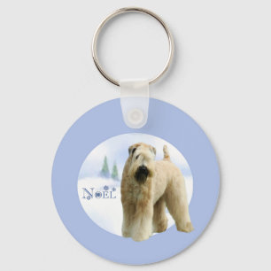Soft Coat Wheaten Terrier Weihnachten Schlüsselanh Schlüsselanhänger