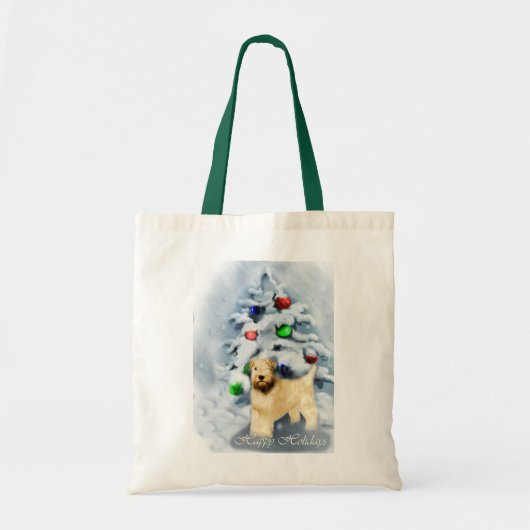Soft Coat Wheaten Terrier Weihnachten Tragetasche (Vorne)