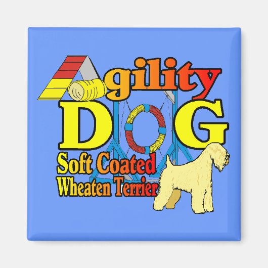Soft_Coated_Wheaten_Terrier_Agility Magnet (Vorne)