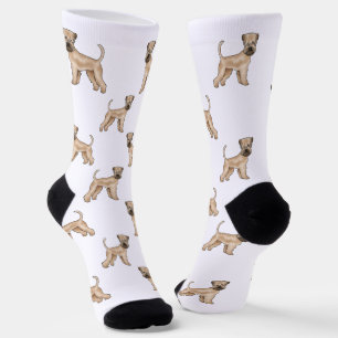 Soft-Coated Wheaten Terrier Beiger Hund Muster Socken