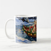 Soft Coated Wheaten Terrier Christmas Boat Holiday Kaffeetasse (Links)